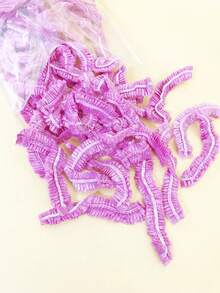 100pcs Disposable Transparent Hair Dyeing Cap, Extra Large & Thick, 9.45inch - Multicolor - View 4