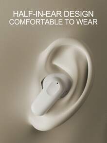 真无线耳机，耳塞，耳塞式耳机，无线耳机 - 兼容苹果和安卓系统，内置麦克风，防汗，电池续航时间长达 24 小时 - 白色，耳机>无线，无线耳机 - A18 - 查看 5