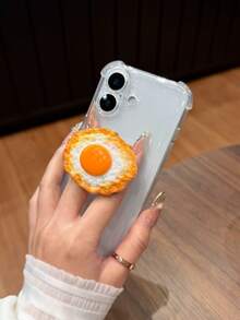 Funny Phone Case,Ugly Phone Case 1pc Funny Cute Simulated Egg Holder Transparent Drop-Resistant/Anti-Drop Phone Case Suitable For IPhone 17/17 Air/17 Pro/17 Pro Max/16 Pro Max/16/16 Pro/16 Plus/15/15 Pro Max/15 Pro/11/12/13/14 Pro Max/11 Pro/11 Pro Max/12 Pro/12 Pro Max/13 Pro/13 Pro Max/14 Pro/14 Pro Max, Creative And Elegant - Multicolor - View 3