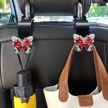 2 móc treo ghế ô tô hình bướm, móc treo nhỏ đa năng dùng cho nội thất xe hơi, hình bướm dễ thương. - Bươm bướm - Xem 15