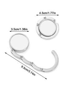 Foldable Bag Hanger Hook, Purse Hook, Handbag Hanger Table Hook, Wallet Racks, Creative Bag Hanging Rack, Folding Storage Rack, Portable Key Ring Alloy Table Hook, Women's Handbag Hangers Hooks, For Desk, Better Protection And Display Of Your Bag, Hardware Home Organizer, Bag Accessories. - Multicolor - View 8