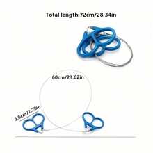 1 pezzo Mini Seghetto Tascabile, Seghetto Tascabile Portatile per Campeggio, Caccia, Giardinaggio e Emergenze all'Aperto - Blu e argento - Visualizzare 5