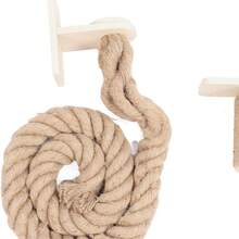 落地式猫树塔，实木猫抓柱配剑麻绳梯，大型猫攀爬架 - 摩卡棕 - 查看 4