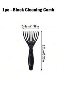 1支男女通用发梳/胡须刷，无香型专业美发造型梳，渐变梳和理发清洁刷，顺滑的梳理工具，厚/薄发适用，适合国庆节、浴室、头皮按摩、返校、旅行和假期、日常生活、情人节等场合。 - 多色 - 查看 10