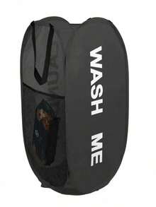 Cesto de ropa portátil de malla con apertura amplia, transpirable y plegable, cesta de lavandería ahorradora de espacio para dormitorio, viaje y baño - Multicolor - Ver 14