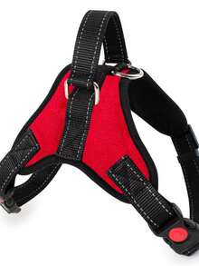 Langxingcs Pet Cat Dog Leash Set With Escape-Proof Adjustable Harness, Reflective Safety Strap And Collar, Soft Breathable Mesh Material - Hot Pink - View 8