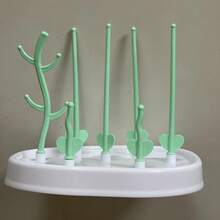 Estante para secar botellas de bebé, portavasos de alimentación, estanteíble en forma de árbol, limpieza de chupetes y accesorios, estante de secado de almacenamiento UYPT - Rosa - Ver 9
