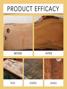 EELHOE Beeswax Wood Polish - Wood Stain, Floor & Furniture Polish, Wood Lacquer, Furniture Paint, Wood Furniture Cleaner, Dirt Remover, Polishing & Brightening Daily Care Agent, Deeply Nourishes Wood Texture, Restores Original Luster And Enhances Appearance Of Furniture. (Random Packaging Style) - Various - View 5