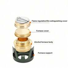 1 Bếp cồn mini ngoài trời, bếp bỏ túi tiện dụng cho cắm trại và dã ngoại! Thiết kế nhỏ gọn và di động, có thể gấp gọn vừa lòng bàn tay, dễ dàng bỏ vào ba lô. Chân đế chống gió + cấu trúc đốt hiệu quả, ngọn lửa ổn định và lâu dài, hoàn hảo để đun trà, hâm nóng thức ăn và nấu mì, giúp bạn thưởng thức những bữa ăn nóng hổi giữa thiên nhiên hoang dã. - Nhiều màu - Xem 10