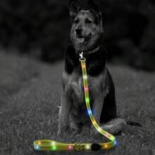 Correa luminosa recargable por USB y resistente al agua para perros, adecuada para perros medianos y grandes - Multicolor - Ver 9