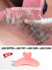 1pc Reusable Eyelash Lift Pad, Non-Slip Anti-Fall Eyelash Curler, Suitable For Eyelash Tinting/Perming, Comes With Eyelash Extension Curling Rod - Multicolor - View 6