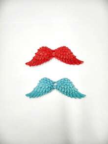 天使翅膀硅胶模具，可用于制作蜡烛、香薰蜡烛、石膏、蛋糕、巧克力、糖果等。 - A-白色 - 查看 4