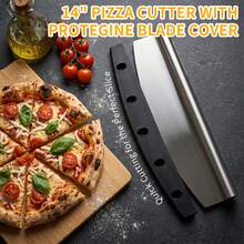 Pizza Peel Set With Pizza Cutter Metal Pizza Spatula With Foldable Wooden Handle Pizza Server For Home Pizza Baking - View 4
