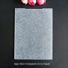 Molde de plástico 2D con relieve, plantilla para hacer álbumes de recortes, tarjetas, tablero de estampado transparente, adecuado para manualidades de álbumes hechos a mano, tarjetas DIY, flores, mariposas, plumas, ballenas, birretes de graduación, Día de la Madre - 2D - Ver 25