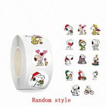 SNOOPY 1 Set/500 Stück 2026 neue Aufkleber, super süß und auffallend! Perfekt zum Dekorieren von Wasserflaschen, zum Verschließen von Umschlägen, für Journaling, Basteln und Geschenkverpackung. Niedliches Weihnachtsmützen-Design, toll für Belohnungen und tägliche DIY-Projekte. Hochwertig, leicht abziehbar und aufklebbar, mit vielen niedlichen Stilen. Ideale süße kleine Geschenke für Freunde und Familie. Die Stile werden zufällig versendet. Mädchentag, Weißer Valentinstag, Eid Al Fitr, koreanische Schulöffnungszeremonie (zufälliger Stil) - Verschiedenfarbig - Übersicht 6