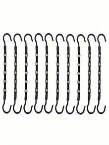 10pcs/Set Creative 5-Hole Magic Rotating Hanger Set, 360° Swivel High-Quality Smart Hooks, Durable Multi-Layer Clothes Rack With 5 Holes Suitable For Heavy Garments, Miracle Space-Saving Hangers - Wardrobe Rotating Drying Rack Storage Shelf - Innovative High Capacity Clothing Storage Rack - High-Quality Sturdy Multipurpose Hangers, Ideal For Wardrobe - Multicolor - View 10