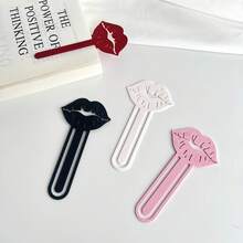 Lesezeichen in Lippenform, lustiges Lesezeichen geeignet für Lehrer, Studenten und Buchliebhaber, verwendbar für Schule, Büro und Zuhause, Valentinstag Dekoration, kleines Geschenk für Freunde - Lesezeichen für Lippen - Übersicht 1