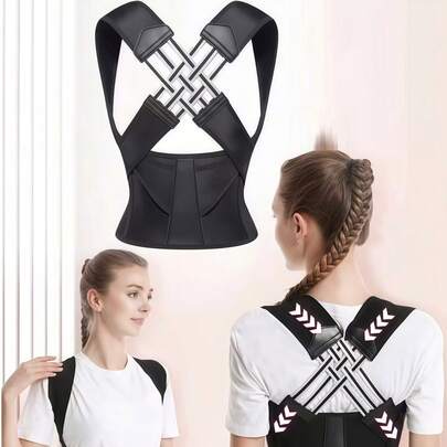 Adjustable Back Posture Corrector, Shoulder Posture Corrector, Full Back Support, Relieves Upper And Lower Back Pain - Scoliosis, Improves Posture And Provides Lumbar Support. Unisex Back Brace, Adjustable Shoulder Corrector, Full Back Support, Relieves Upper And Lower Back Pain - Scoliosis, Improves Posture And Provides Lumbar Support