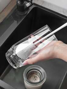 2/5/10件装长柄无死角杯刷，适用于水壶、奶瓶、茶壶等清洁，亦可作奶瓶刷，厨房清洁工具 - 多色 - 查看 12