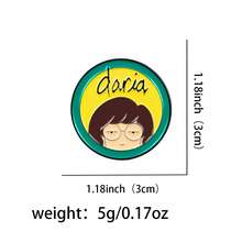 Cute Cartoon Girls Enamel Pins Funny Anime Figures Brooch Lapel Pin Badge On Backpack Clothing Accessories Fashion Jewelry Friends Gifts - Black - View 16