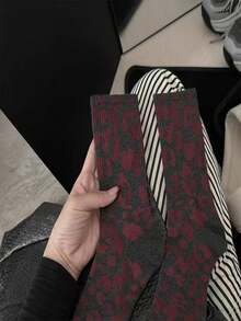 1 Pair Of European And American College Style Leopard Print Creative Mid Tube Men's And Women's Socks, Fashionable, , Personalized Socks - Multicolor - View 3