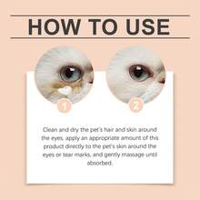 Dog & Cat Tear Stain Remover Balm & Cleaning Swabs - Gentle Eye Crust & Discharge Cleaner | Moisturizing Eye Care For White Fur | Pet Grooming Supplies Pet Tear Stain Remover Paste Dog Eye Cleaner Stick Cat Eye Crust Wipes Gentle Moisturizing Grooming Balm White Dog Fur Care Supplies - Multicolor - View 6