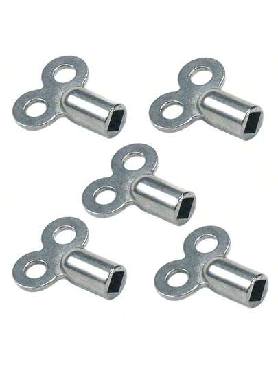 4pcs Durable Zinc Alloy Radiator Exhaust Valve Key, Suitable For Heating And Ventilation Valves, High-Quality EU Standard Connection Thread, Ideal Choice For Pipeline Maintenance, Universal Ventilation Screw, Radiator Ventilation Key Valve, Universal Heating Radiator Accessories, Ventilation Valve Plate, Men's Gift, Grandfather Gift, Easy To Carry, Very Useful!!! Highly Recommended!!!