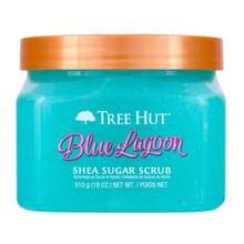Tree Hut Blue Lagoon Shea Sugar Scrub, Exfoliating, Hydrating &Amp; Moisturizing Body Scrub With Shea Butter &Amp; Nourishing Essential Oils, Smooth &Amp; Soften Skin, 18 Oz - ColorB - 查看 1