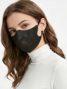 10pcs Plus Size Solid Color 3D Stereoscopic Adult Disposable Dustproof Non-Woven Mask - 3D - View 2