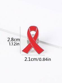 5 piezas de broches de cinta con forma de corazón rosa, adecuados para la concienciación sobre el cáncer de mama y el SIDA, se pueden usar como accesorios de ropa, bolso o libro - Multicolor - Ver 7