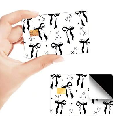 قطعتان من ملصقات غطاء بطاقة الائتمان الملونة، ملصقات حماية شخصية مقاومة للخدش ومقاومة للماء، مناسبة لبطاقات الائتمان/الخصم/العبور