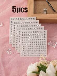 1/3 ورقة ملصقات الراين ال- 3D اللامعة، 165 قطعة ملصقات راين شفافة لاصقة ذاتيًا، إكسسوارات شعر DIY موضة Y2K، مناسبة لمهرجانات الموسيقى وحفلات التنكر والحفلات وتصفيف الشعر وشاطئ الصيف والوصيفات وحفلات الزفاف وعيد الأم وعيد الحب (4 أحجام: 0.12 بوصة / 0.16 بوصة / 0.2 بوصة / 0.24 بوصة)، لصالون الحلاقة والجمال والسفر الأساسي، منتجات الشعر، رعاية الشعر، إكسسوارات الشعر، طقم أدوات تصفيف الشعر - أحجار الراين متعددة الألوان - مشاهدة 18