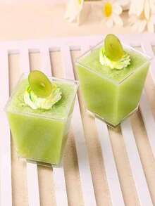 50pcs/100pcs Transparent Dessert Cups, Mousse Cups, Appetizer Cups, Suitable For Cakes, Candies, Parties, Weddings, Catering - Transparent - View 7