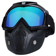 Full Face Clear Fogproof Protective Goggles For Electric Welding, Versatile Windproof Face Shield EOH4 - Yellow - View 9