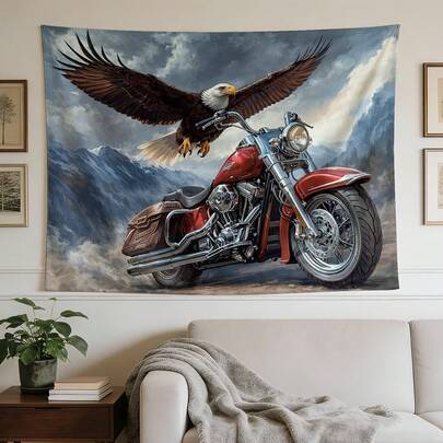 Tapiz elegante con un fuerte logotipo americano, perfecto para decorar tu hogar, dormitorio y paredes de la habitación.