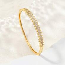 1件18K镀金铜手镯，闪亮优雅的款式，适合日常佩戴。 - 多色 - 查看 1