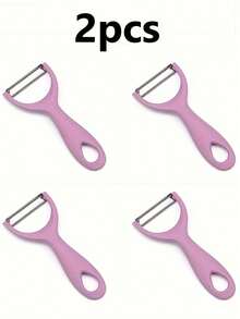 2/3件套不锈钢果蔬削皮器 - 多功能厨房必备，适用于土豆、苹果、黄瓜及所有新鲜农产品 - 彩色 - 查看 12