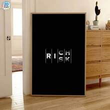 1 tấm tranh in trên vải canvas với dòng chữ "Rủi ro không phải vì người ta không quan tâm", tranh trang trí tường hiện đại, thích hợp cho quán cà phê, nhà ở, phòng ngủ, phòng khách, nhà bếp, phòng tắm, văn phòng, trang trí nhà cửa, trang trí phòng ngủ, trang trí tường, lựa chọn lý tưởng cho bạn bè. - Nhiều màu - Xem 3
