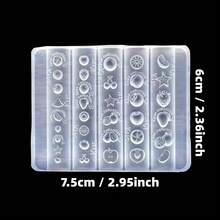 1pc Cute Fruit Basket Shaped Nail Art Mold, Strawberry, Orange, Apple, Lemon, Transparent Silicone Mold Accessory - Clear - View 11