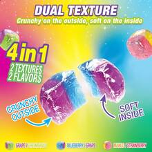 AMOS 4D Crystal Jewels Gummy Candy(2 Bags), Novelty Food 1.41oz Bag, Crunchy Outside, 4in1, 2 Textures 2 Flavors, Unique Candy, Gummy Treats - 2 件裝 - 查看 4