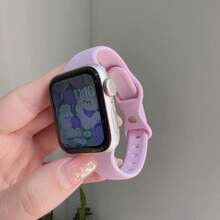1条超薄硅胶表带，兼容，女士运动款，尺寸38mm、40mm、41mm、42mm、44mm、45mm、46mm、49mm；纤薄橡胶表带，兼容 Ultra、S10、9/8/7/6/5/4/3/2/1、SE系列。 - 紫色 - 查看 2