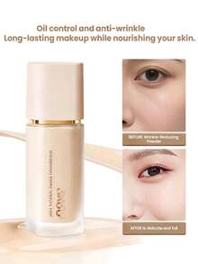 NOVO Long-Lasting Flawless Anti-Dullness Foundation, Concealing Color Correcting Hydrating, Suitable For All Skin Types, Creamy Texture, Holiday Party Gift, Best Shade - 02#Natural Color - View 3