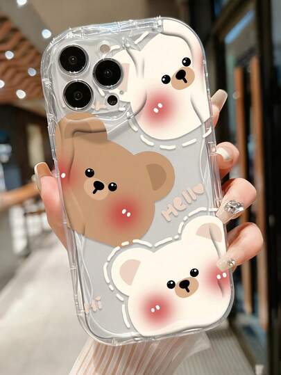Cream Colored 3 Little Bears Cartoon Painted Anti-Drop Phone Case Compatible With IPhone 14, 14 Pro, 14 Pro Max, 13, 13 Pro, 13 Pro Max, 11, 11 Pro Max, 12, 12 Pro, 12 Pro Max, XR, XS, 15, 15 Pro, 15 Pro Max, 16, 16 Pro, 16 Pro Max, 17, 17 Pro, 17 Air, 17 Pro Max, Galaxy S24, A04, A12, A13, A14, A23, A24, A32, A33, A51, A52, A53, A54, A72, S20 FE, 9, 9A