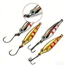 NEW Mini Fishing Lure 3g/4.5g Spoon Metal Lures Spinnerbait Minnow Small Fish Single Hook Jig Stream Trout Baits - Multicolor - View 3