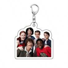 1pc Pendant, Hell Fire Club Mask Keychain, TV Show Merchandise (Random Style) - Multicolor - View 8