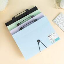 1pc 13-Compartment Accordion Style File Folder, A4 Multi-Color, Expandable File Organizer For Documents, Cards, Stickers, Suitable For School, Office, Home - Portable Folder - View 5