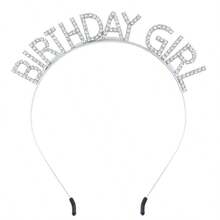 Conjunto de faja de cumpleaños, corona y diadema con strass - Accesorios de cumpleaños feliz para mujer - Multicolor - Ver 26