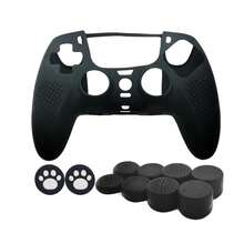 1 Set Silicone Protective Cover + 10pcs Joystick Caps For 5 Elite Controller, Anti-Slip Textured Design To Prevent Scratches, Sweat And Dust, Enhance Gaming Experience - View 11