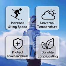 NGT New Guide Steps Wax SKI And Snowboard Full Temperature SKIS Preservation Accessories 250g Protect The SKI And Snowboard - White - View 7