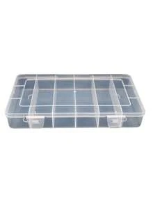 1/2pcs Transparent Delicate Jewelry Storage Box, Plastic Jewelry Craft Painting Storage Box, Transparent Small Fishing Tackle Box, Sewing Embroidery Storage Box - A - View 5